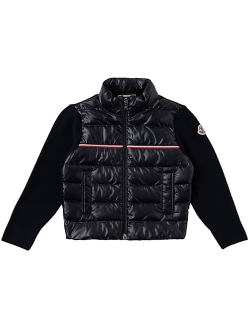 Moncler: 三色棉混纺加厚开衫