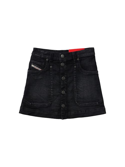 Diesel Kids: 棉混纺牛仔裙