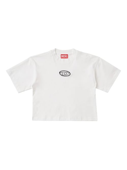Diesel Kids: 印花棉质平纹针织T恤