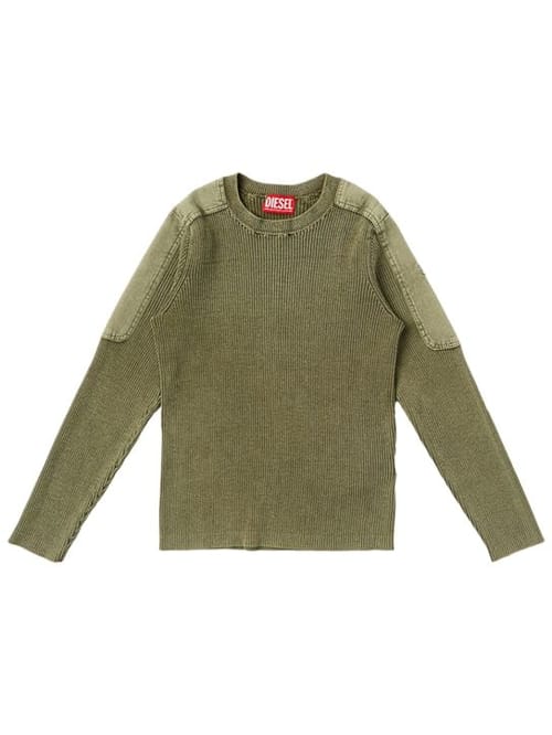 Diesel Kids: Maglione in cotone a coste