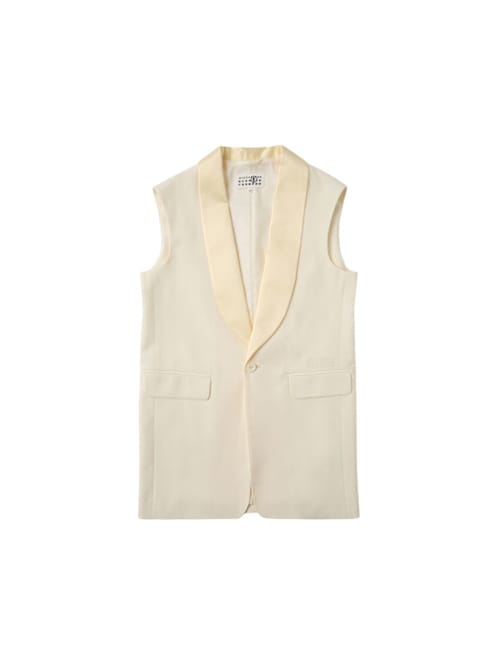 MM6 Maison Margiela: 羊毛混纺背心
