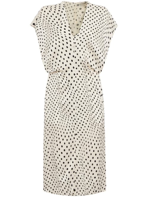 Stella McCartney: Polka dot viscose midi dress