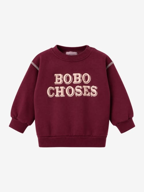 Bobo Choses: Organic cotton sweatshirt with embossed logo