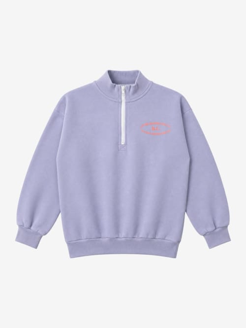 Bobo Choses: Mystery BC organic cotton half-zip sweatshirt