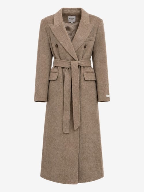 LA PISCINE: Belted double coat