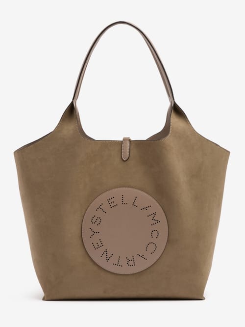Stella McCartney: Borsa shopping reversibile con logo alter mat