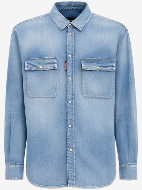 Dsquared2: Canadian vintage-effect cotton shirt