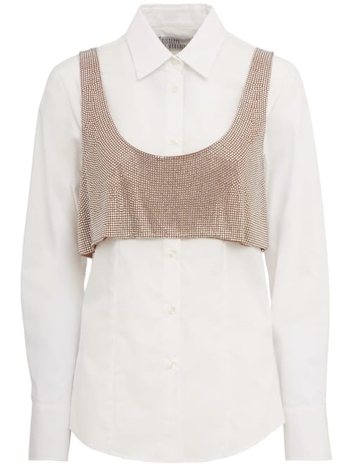 Giuseppe Di Morabito: Cotton poplin shirt w/ detail