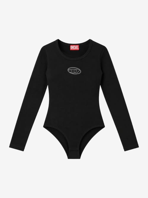 Diesel Kids: Cotton blend long-sleeve bodysuit