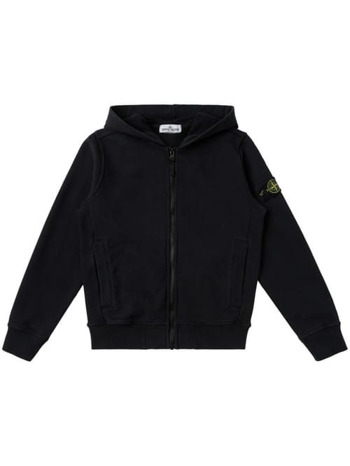 Stone Island Junior: 棉质连帽卫衣