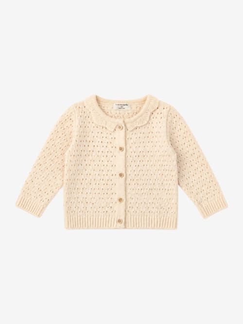 1 + IN THE FAMILY: Pointelle cardigan