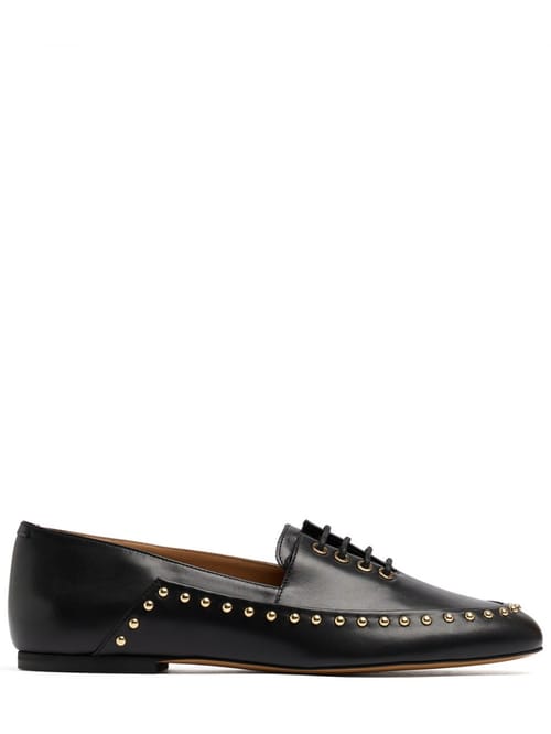 Jil Sander: Elyss Nietenkalbsleder Slipper