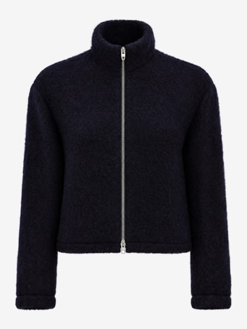 Jil Sander: Polyester zip-up sweatshirt