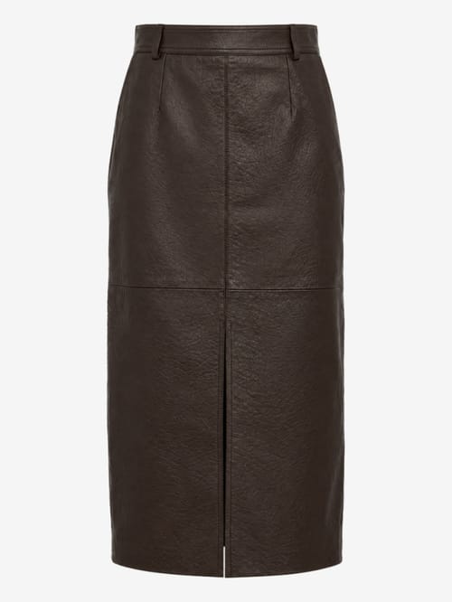 LUISA SPAGNOLI: Fidente leather skirt
