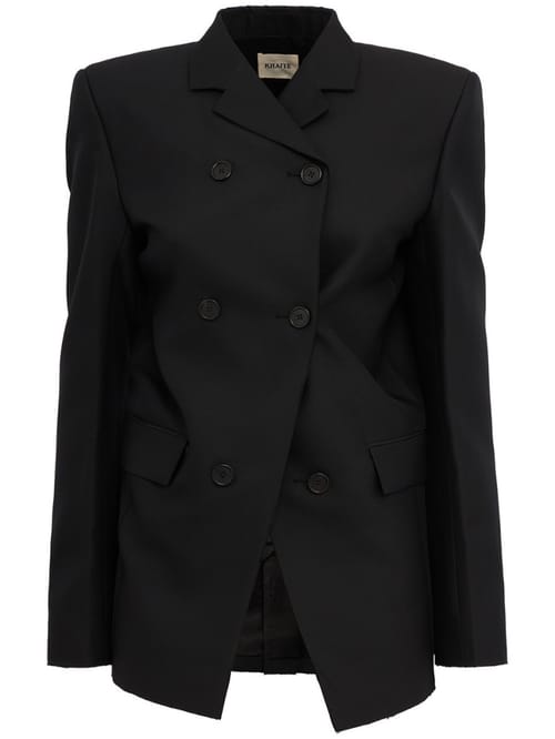 Khaite: Rolo silk and wool jacket