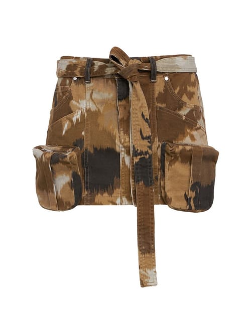 Blumarine: Cargo mini skirt