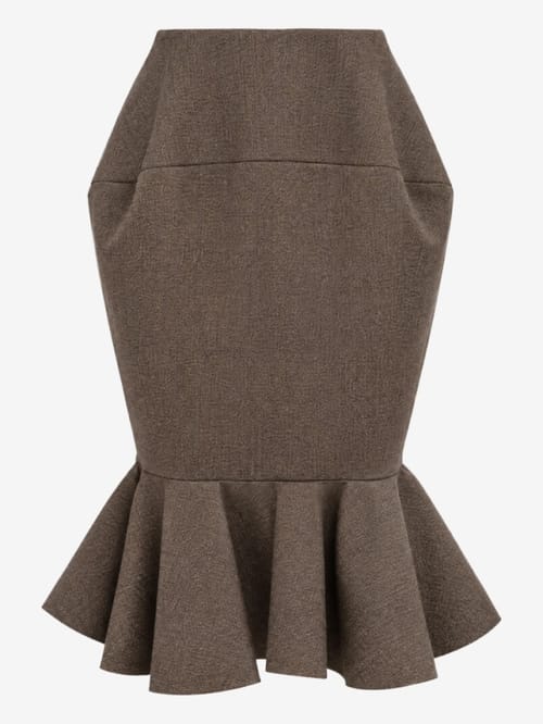 Jacquemus: Palmier virgin wool skirt