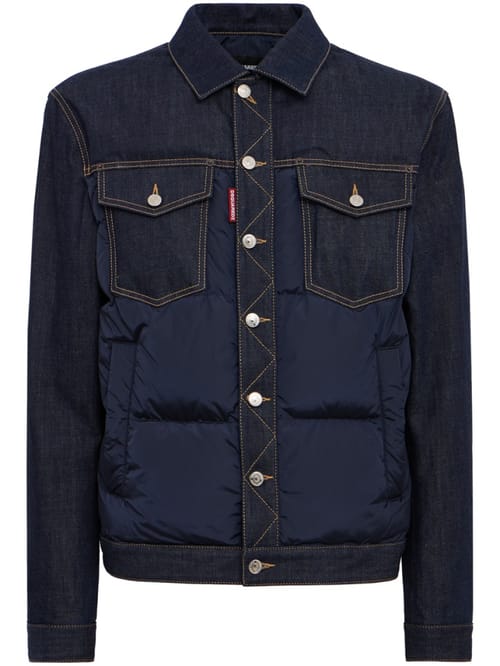 Dsquared2: Hybrid Puffer Jean Jacket