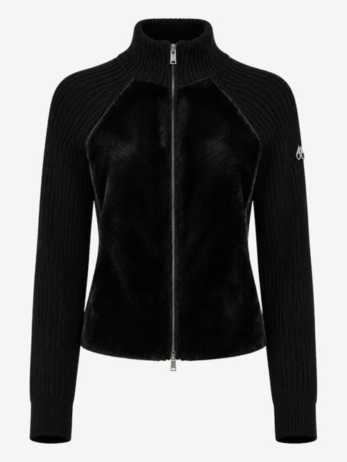 Moose Knuckles: junction zip up sweater