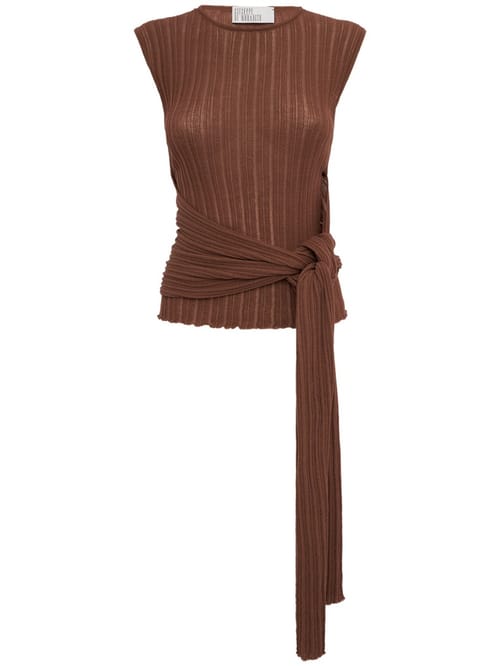 Giuseppe Di Morabito: Knotted jersey top