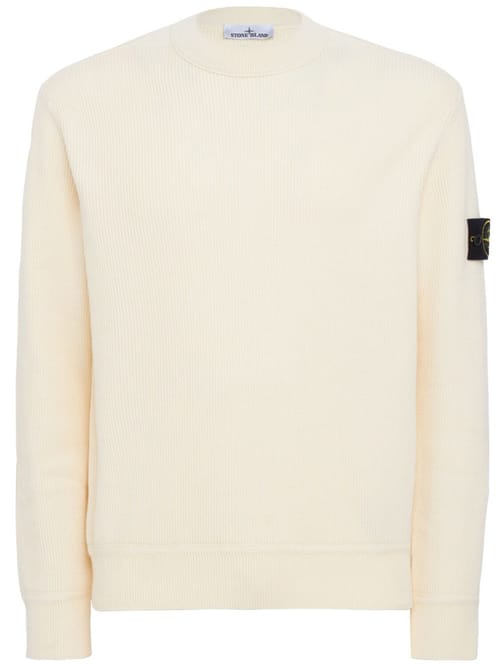 Stone Island: 罗纹圆领毛衣