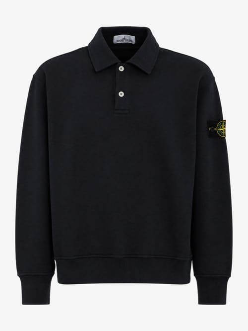 Stone Island: Logo cotton polo