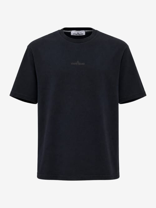 Stone Island: Logo cotton t-shirt