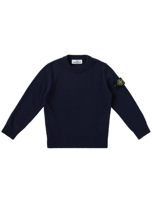 Stone Island Junior: Maglione girocollo con badge