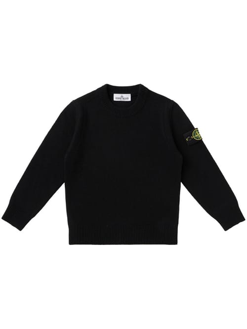 Stone Island Junior: Maglione girocollo con badge