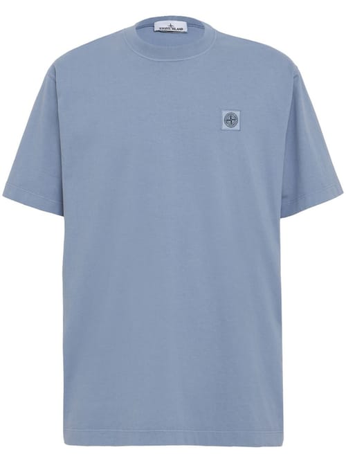 Stone Island: 大号印有标志的T恤