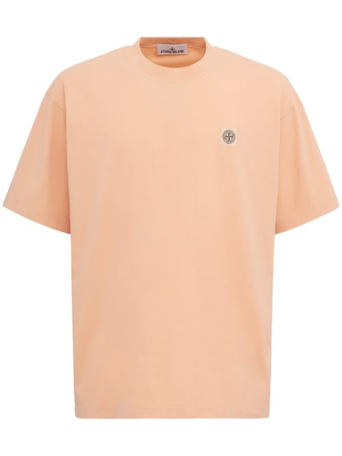 Stone Island: logo补丁棉质t恤