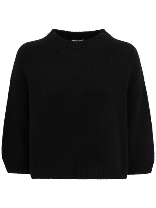 Khaite: Maglia girocollo Sabina in cashmere