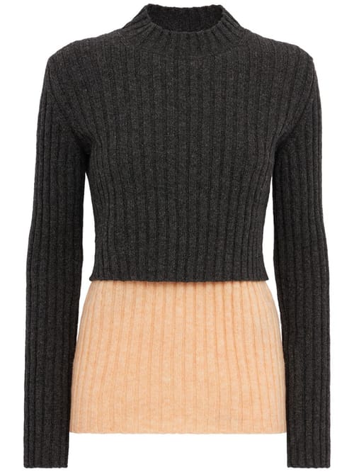 Jil Sander: Wool double-layer sweater