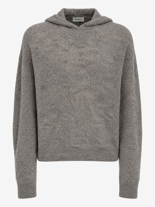 DIANA STUDIO: Merino wool & cashmere knit hoodie