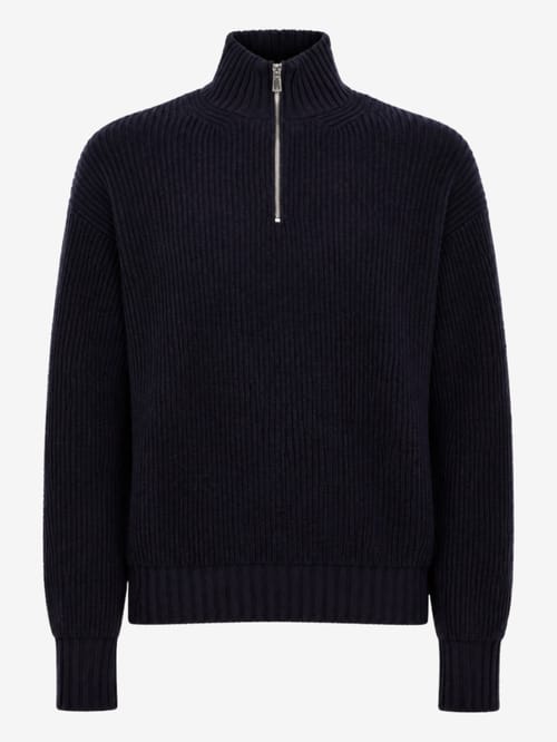 DIANA STUDIO: Merino wool half-zip knit jumper