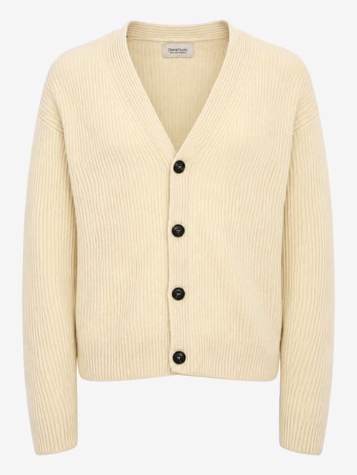 DIANA STUDIO: Cardigan en laine mérinos tricoté