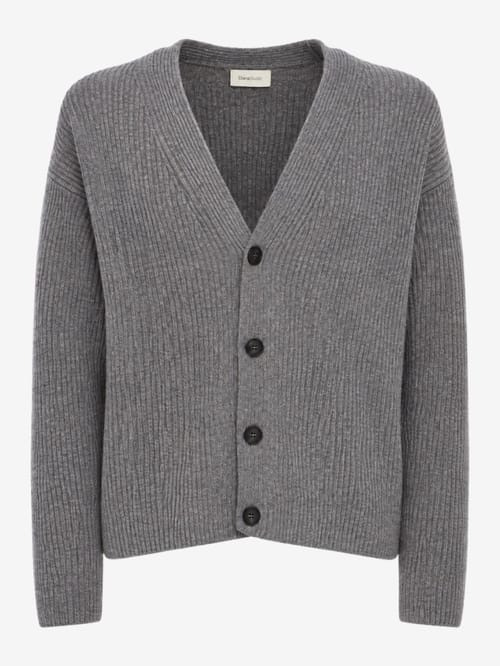 DIANA STUDIO: Cardigan en laine mérinos tricoté