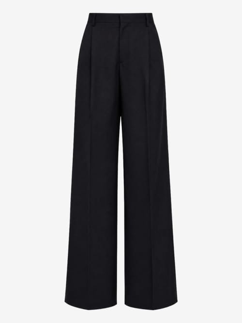 ANIPS: Pantaloni a gamba larga in lana merino