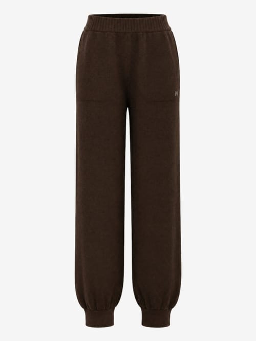 MSGM: Pantaloni in misto lana e cashmere con logo