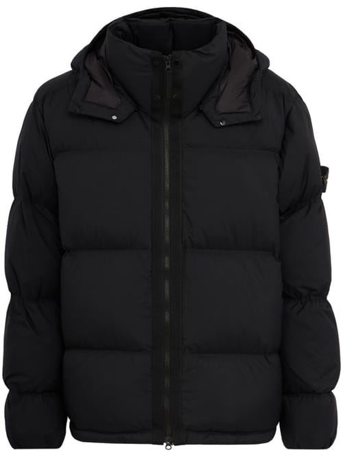 Stone Island: 可拆卸帽子的尼龙羽绒服