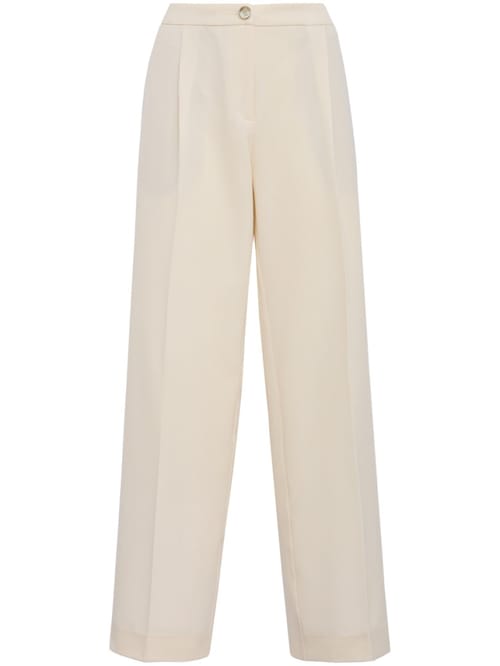 CRUNA: Pleated Wide Leg Regular Fit Pants