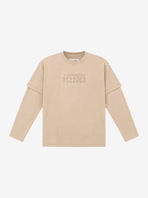 MM6 Maison Margiela: Printed cotton crewneck t-shirt