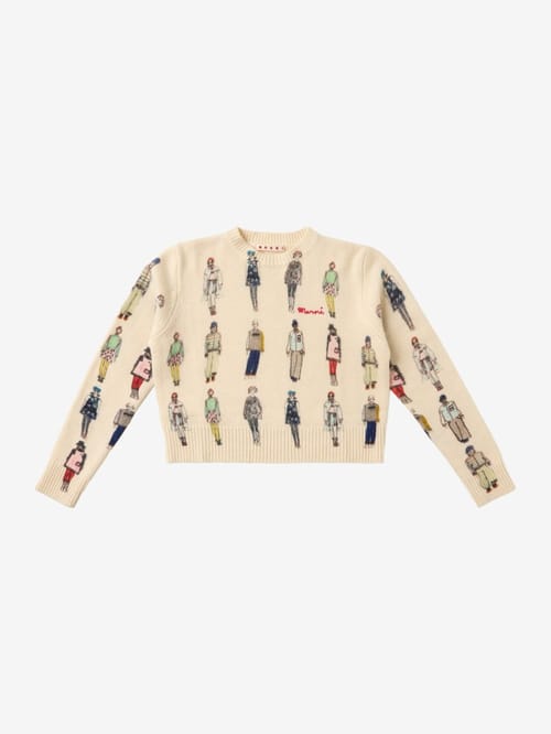 Marni Junior: Printed cotton sweatshirt