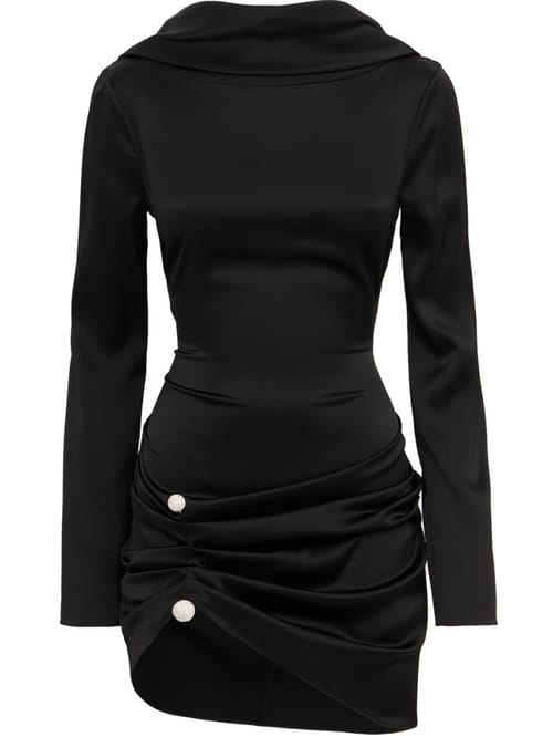 Giuseppe Di Morabito: Open-back draped mini dress