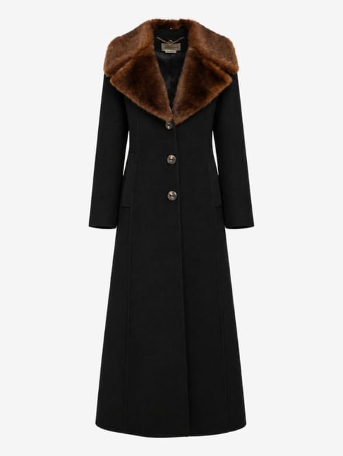 LUISA SPAGNOLI: Scolpito fur coat