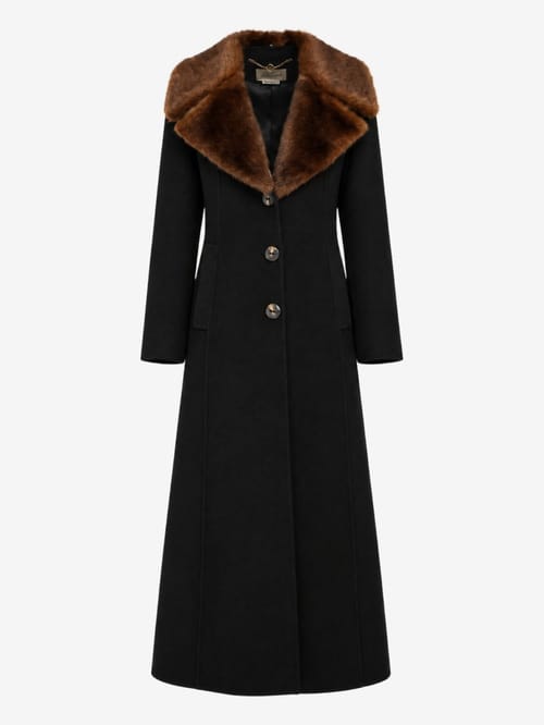 LUISA SPAGNOLI: Scolpito fur coat