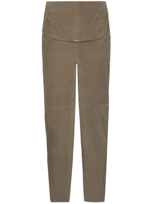 Rick Owens: Sliced leather skirt