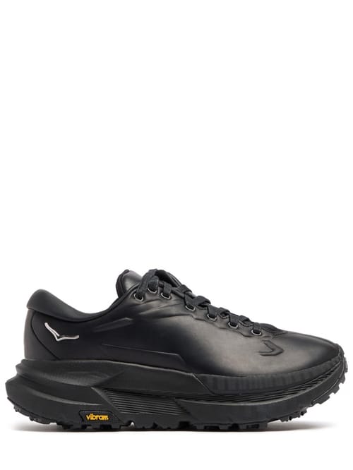 Hoka: Baskets Mafate X TP en cuir