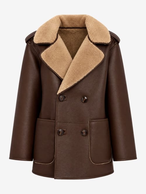 LUISA SPAGNOLI: Socio shearling jacket
