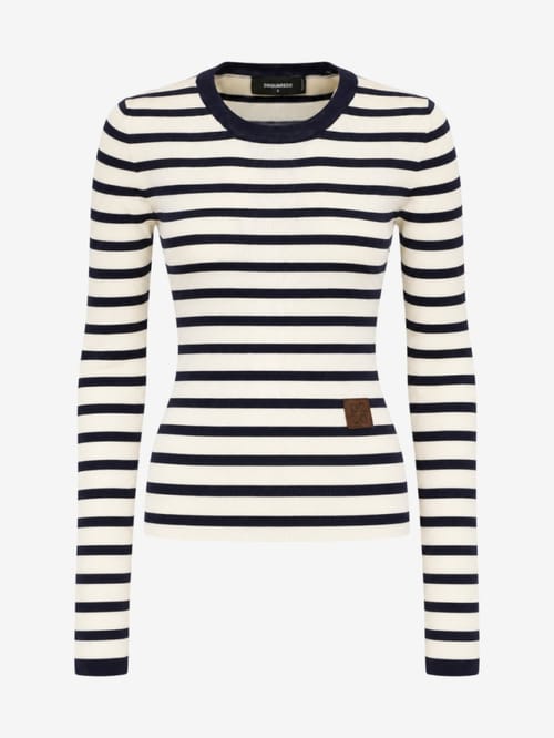 Dsquared2: Striped Long Sleeves Pullover
